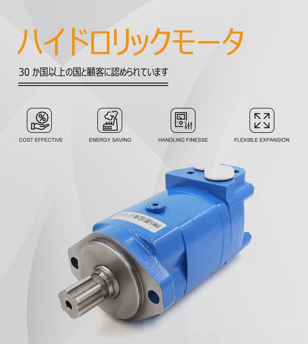 BM5_サイクロイド油圧モーター-3 125 cc/r 75 Lpm 油圧モータ
